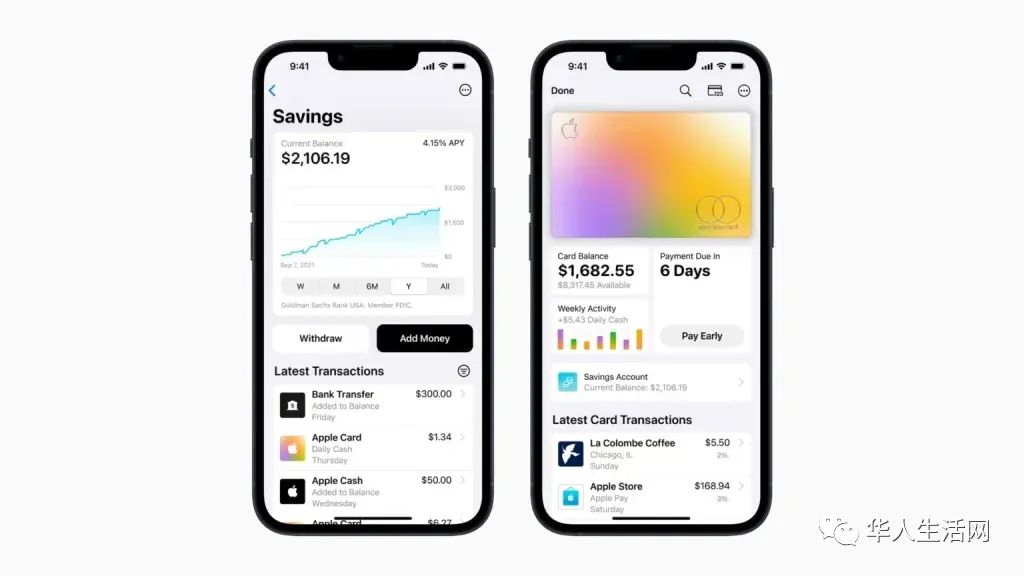 要在钱包应用中开设储蓄账户，用户需点击 Apple Card，点击屏幕顶部带有三个点圆圈，点击 Daily Cash，然后 ...